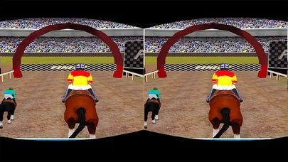 Изображение игры: Virtual Horse Racing: VR Amaz-ing Run Adventure