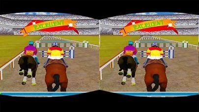 Изображение игры: Virtual Horse Racing: VR Amaz-ing Run Adventure