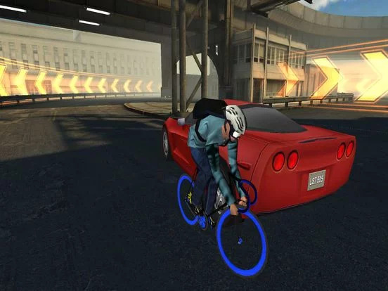 Изображение игры: City Bike Messenger 3D - eXtreme Road Bicycle Street Racing Simulator Game FREE