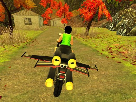 Изображение игры: Flying Motorcycle Racing Simulator