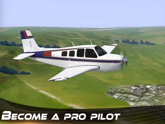 Изображение игры: Airplane Flight Simulation 3D Pro - Realistic Jumbo Jet Driving Adventure