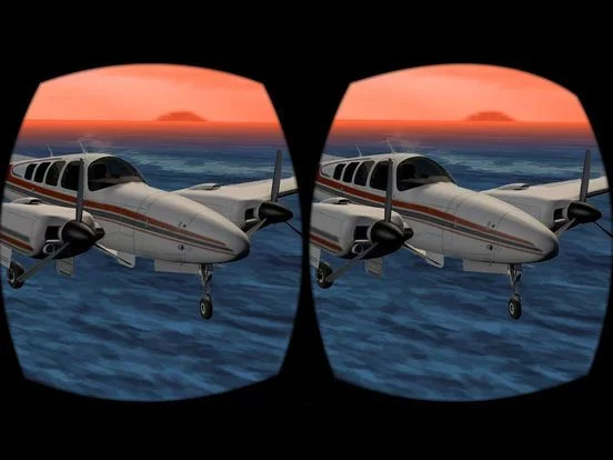 Изображение игры: VR Airplane Flight Simulator for Google Cardboard