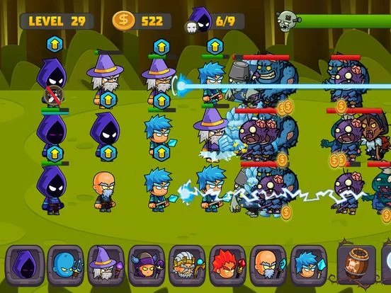 Изображение игры: Zombies Defense vs Wizard Swamp Road Shooting Game