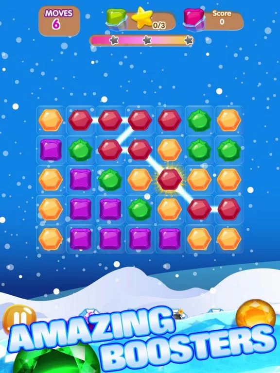 Изображение игры: Snow Jewel Connect