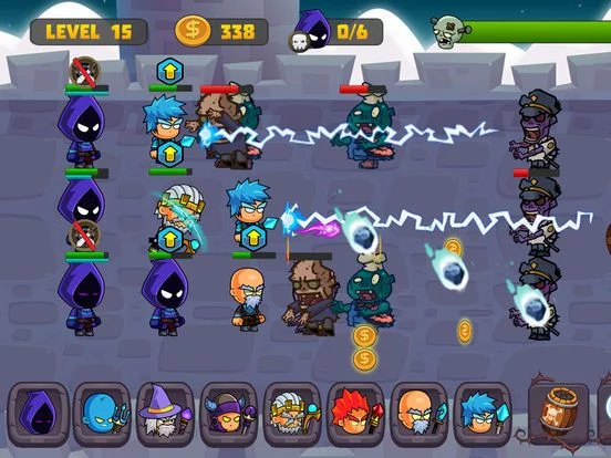Изображение игры: Zombies Defense vs Wizard Swamp Road Shooting Game