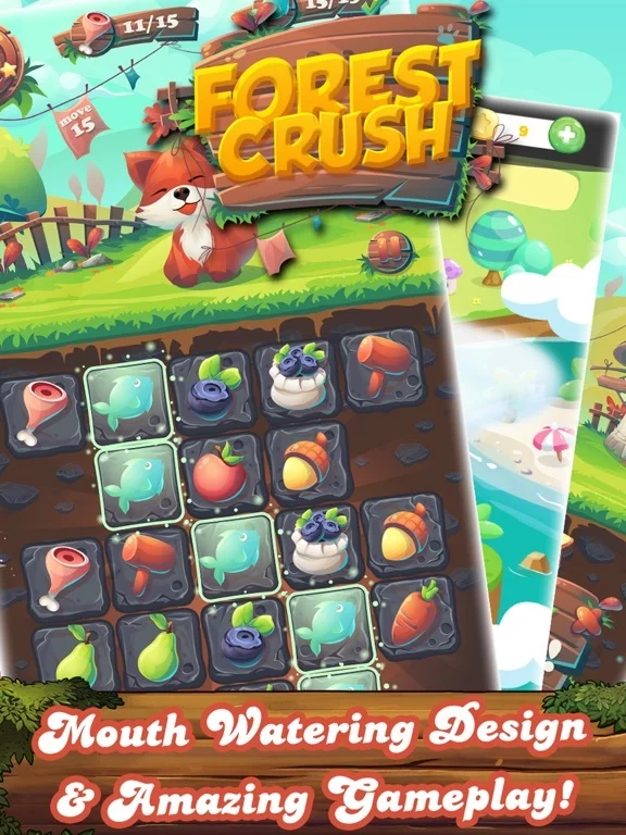 Изображение игры: Forest Fruit Crush - Delicious Candy Line & Jelly