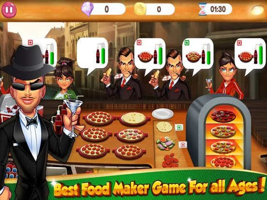 Изображение игры: Cooking Games Pizza Fast Food Maker & Kitchen Chef