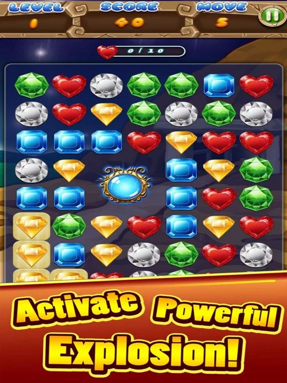 Изображение игры: Gems Treasures Hunter Match3