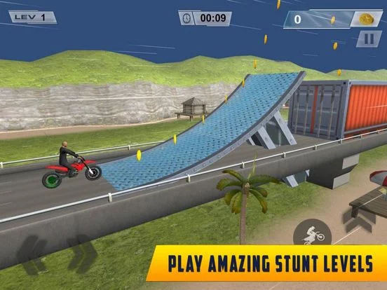Изображение игры: Bike Stunts-Real moto Jump