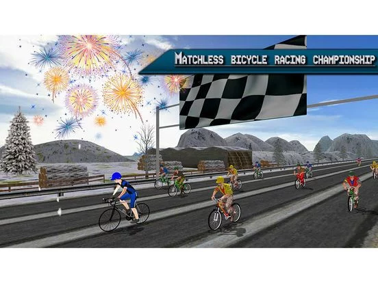 Изображение игры: Extreme Highway Bike Racing 2017 - Bicycle Race 3D