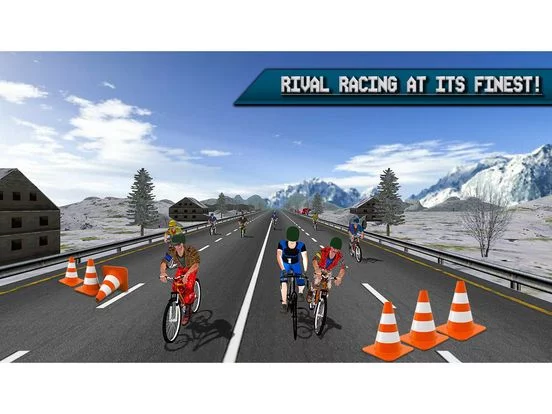 Изображение игры: Extreme Highway Bike Racing 2017 - Bicycle Race 3D