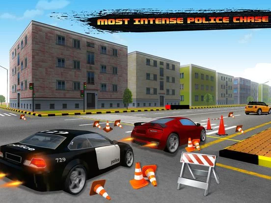 Изображение игры: Crazy Police Pursuit Highway Race - Cops Vehicles Driving Simulator and Criminals Escape Silent Mission