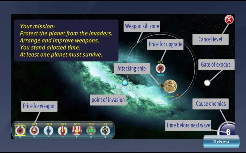 Изображение игры: Defendo Galaxy