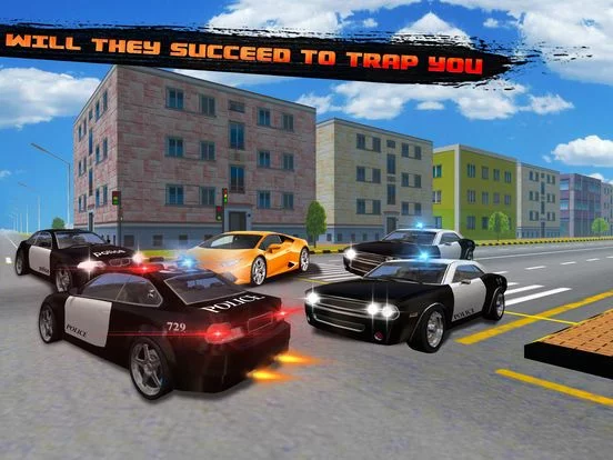 Изображение игры: Crazy Police Pursuit Highway Race - Cops Vehicles Driving Simulator and Criminals Escape Silent Mission