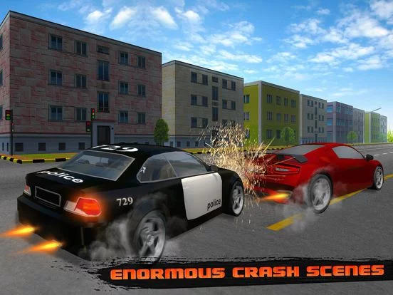 Изображение игры: Crazy Police Pursuit Highway Race - Cops Vehicles Driving Simulator and Criminals Escape Silent Mission