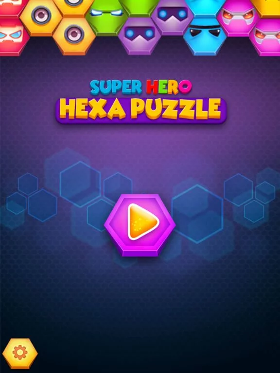 Изображение игры: Super Hero Hexa Puzzle