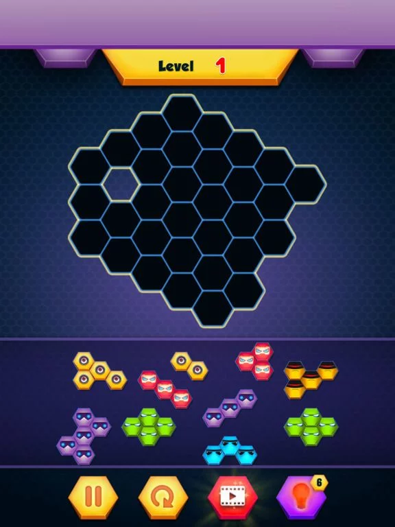 Изображение игры: Super Hero Hexa Puzzle