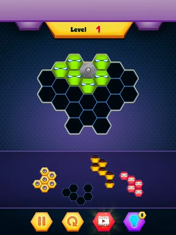 Изображение игры: Super Hero Hexa Puzzle