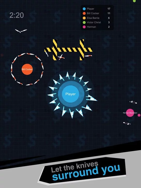 Изображение игры: Knife.io