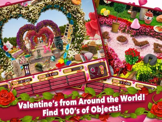 Изображение игры: Hidden Objects Valentine's Day