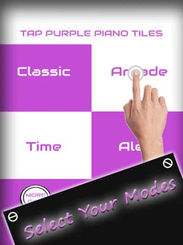 Изображение игры: Purple Piano Tiles - Tap Purple Color Piano Tile and Avoid White Tiles