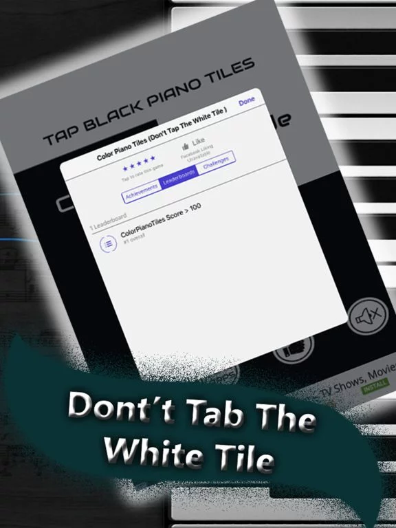 Изображение игры: Piano Tile Black - Don't tap piano white tiles 2