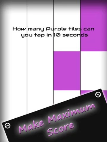 Изображение игры: Purple Piano Tiles - Tap Purple Color Piano Tile and Avoid White Tiles