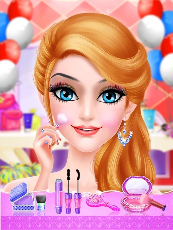 Изображение игры: pink princess makeover games for girls