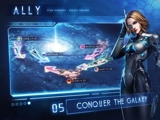 Изображение игры: Star Warships: Galaxy Crowns