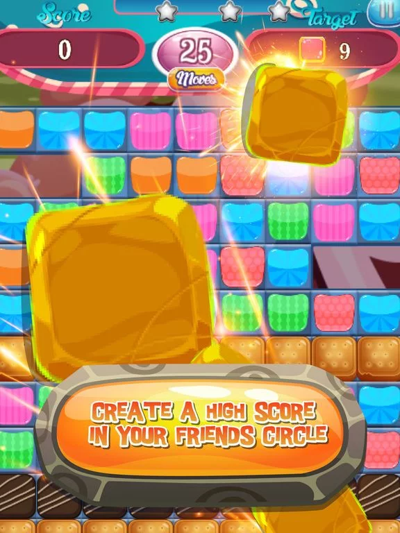Изображение игры: Lovely Couple Sweet Candy Puzzle Match 3 Game