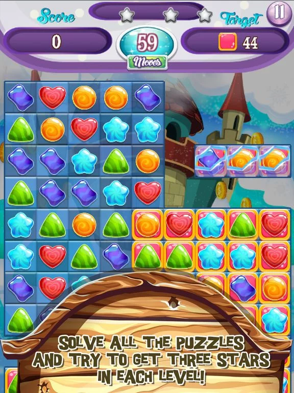 Изображение игры: Icy Toffee Pop - Frozen Sweet World Match Puzzle Pop