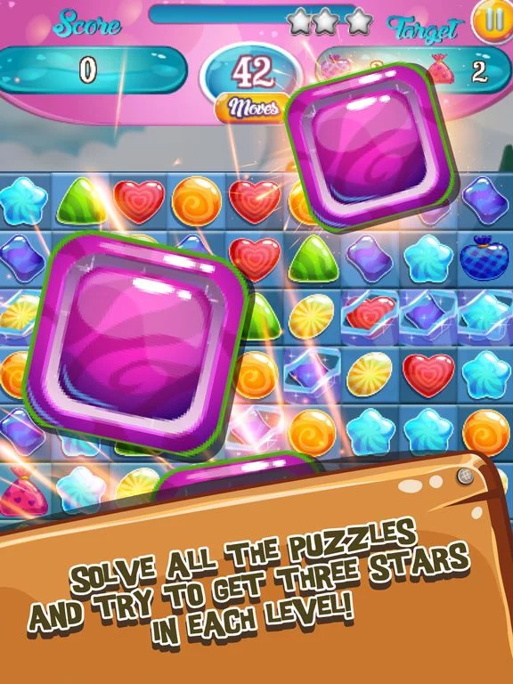 Изображение игры: Icy Toffee Pop - Frozen Sweet World Match Puzzle Pop