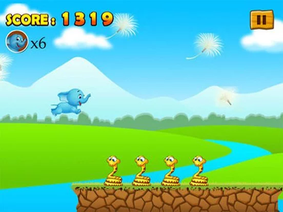 Изображение игры: Ninja Baby Elephant Jump - Fun