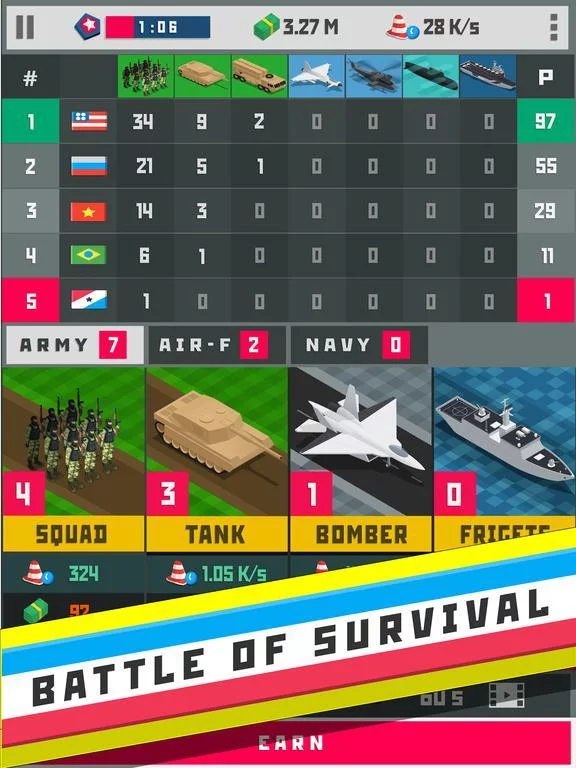 Изображение игры: World War: Idle Clicker