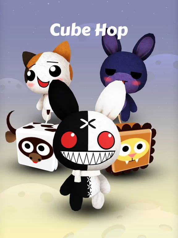 Изображение игры: cube hop-jump now！