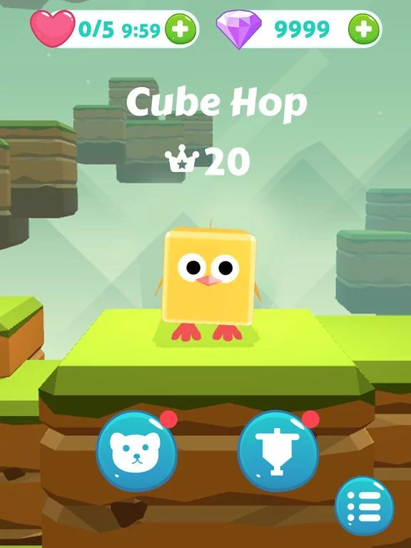 Изображение игры: cube hop-jump now！