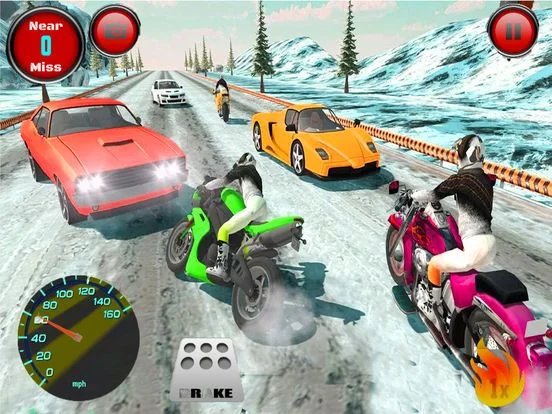 Изображение игры: Motorbike Highway Racing 3D