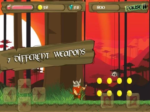 Изображение игры: Viking: The Adventure - The best fun free platformer game!
