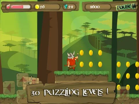 Изображение игры: Viking: The Adventure - The best fun free platformer game!