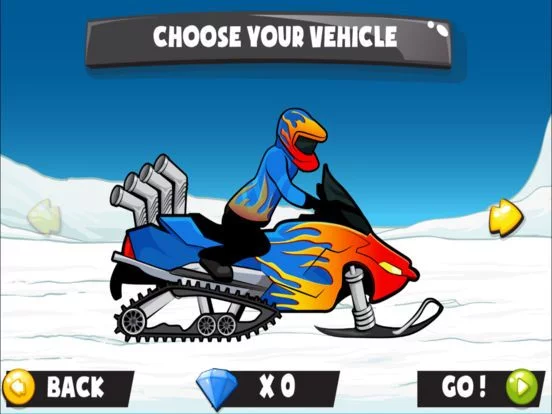 Изображение игры: Snowmobile Stunt Racing Game