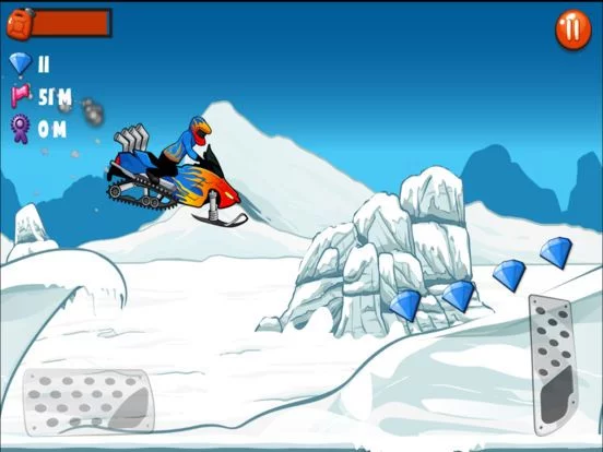 Изображение игры: Snowmobile Stunt Racing Game