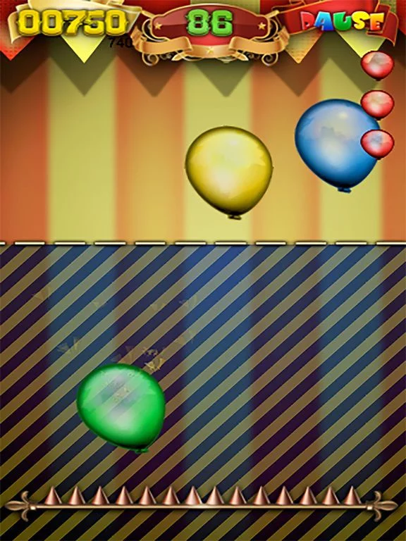 Изображение игры: Circus Balloon Challenge Free