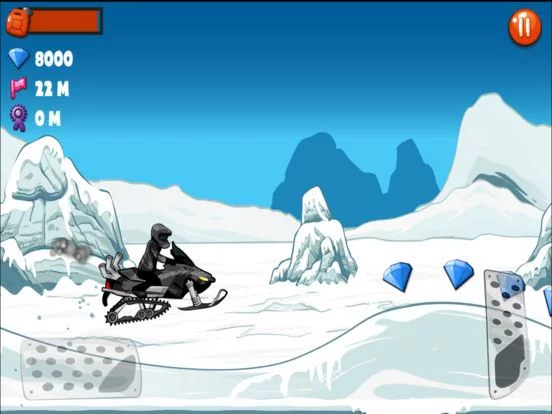Изображение игры: Snowmobile Stunt Racing Game