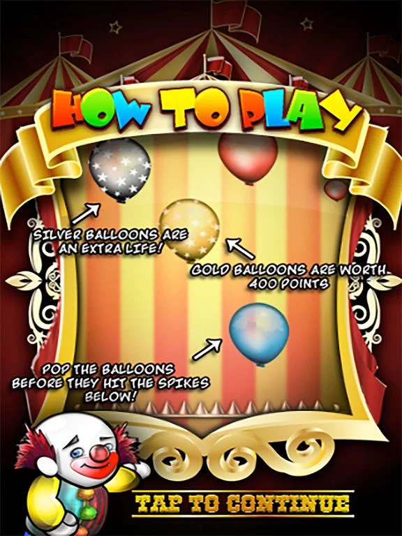 Изображение игры: Circus Balloon Challenge Free