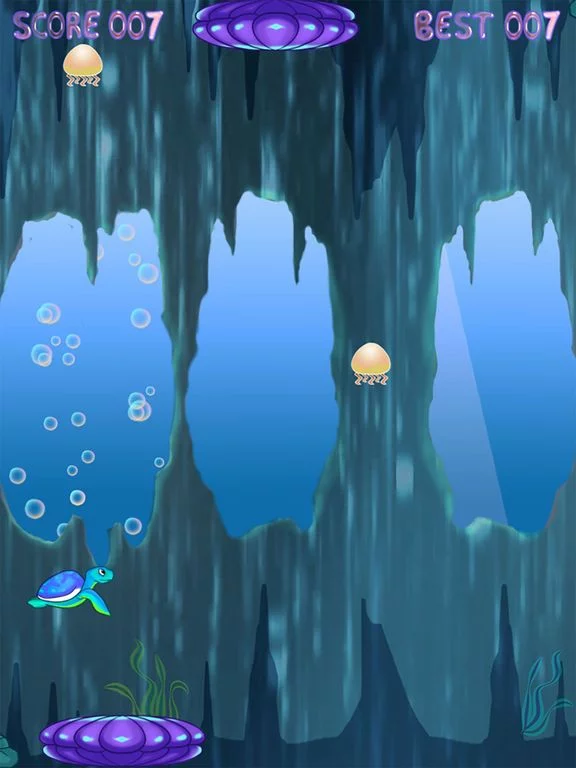 Изображение игры: The Diving Turtle In The Deep Blue Sea FREE