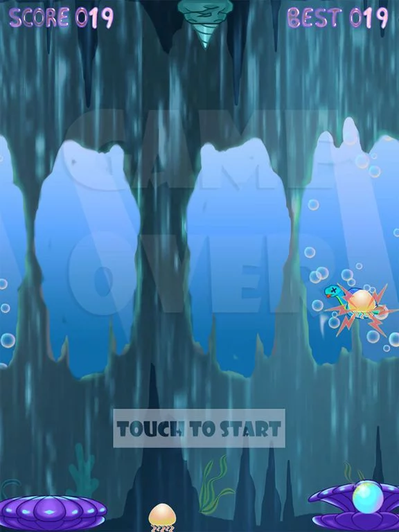 Изображение игры: The Diving Turtle In The Deep Blue Sea FREE