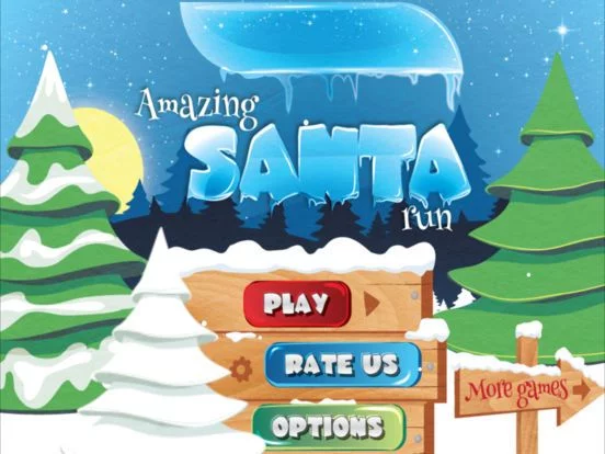 Изображение игры: Amazing Santa Run - Christmas game for kid