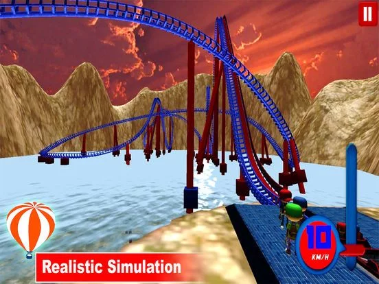 Изображение игры: Desert Tycoon Roller Coaster: 3D Lake simulation