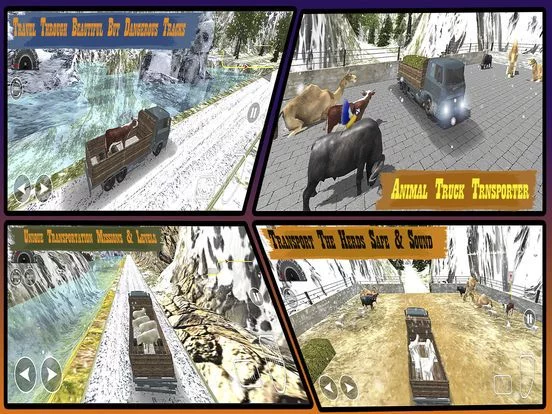 Изображение игры: Farm Animal Transporter: The Snowfall Season