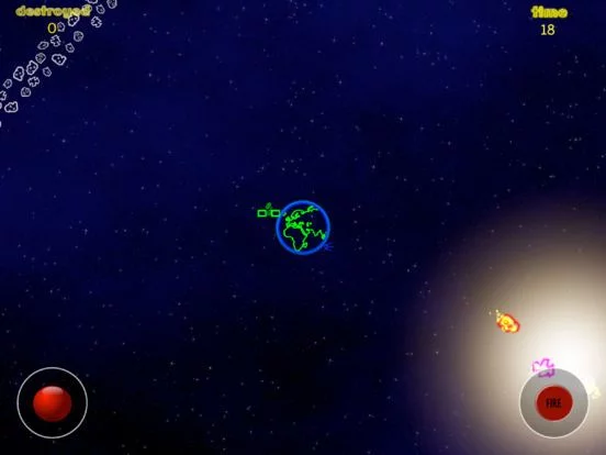 Изображение игры: Asteroid Attack HD
